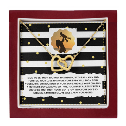 JGF Jewelry Gifts for Family Interlocking Necklace for Mommy To Be As First Time Mom