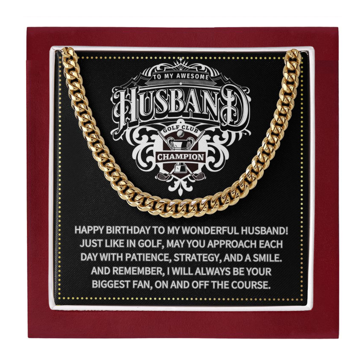 JGF Jewelry Gifts for Family Husband Golf Gifts 50 Year Old Birthday Ideas