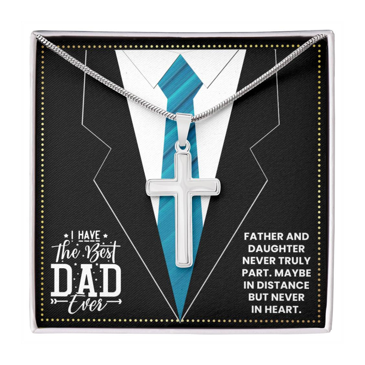JGF Jewelry Gifts for Family To My Awesome Dad Gifts 50 Years Old Birthday From Daughter