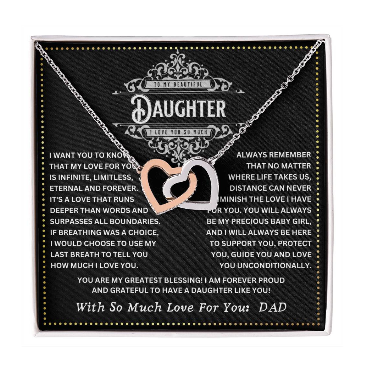 JGF Jewelry Gifts for Family My Daughter Is An RN Nurse Necklace From Dad