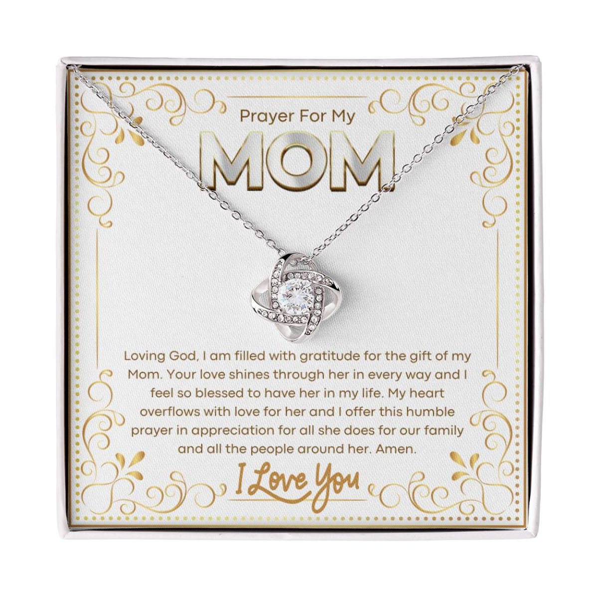 JGF Jewelry Gifts for Family I Love You Mom Necklace For My Mommy