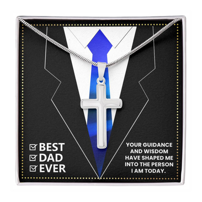 JGF Jewelry Gifts for Family Gifts for Daddy Birthday 60 Year Old Cross Necklace For Men