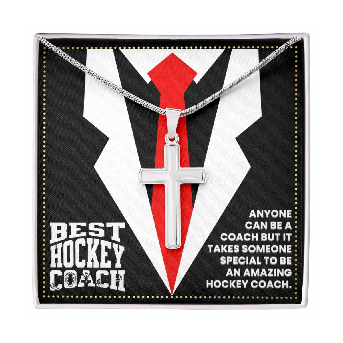 JGF Jewelry Gifts for Family Hockey Coach Gifts For Men