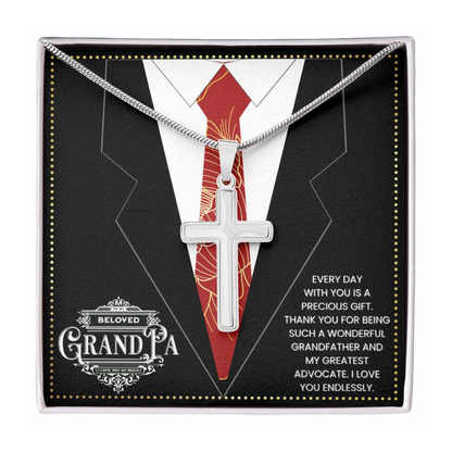 JGF Jewelry Gifts for Family Cross Necklaces For Grandparents Gifts For Grandpa Who Has Everything