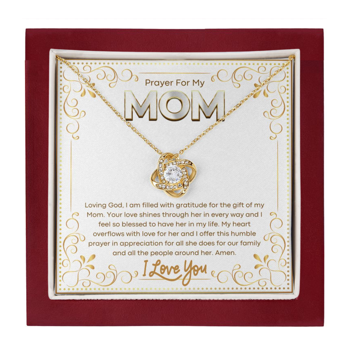 JGF Jewelry Gifts for Family I Love You Mom Necklace For My Mommy