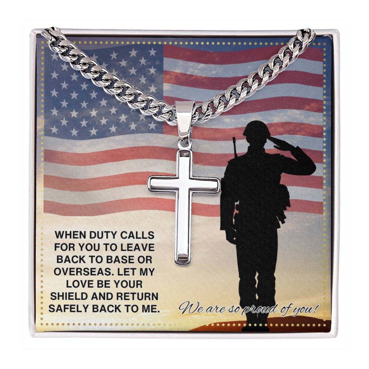 JGF Jewelry Gifts for Family Military Necklace For Men and Women