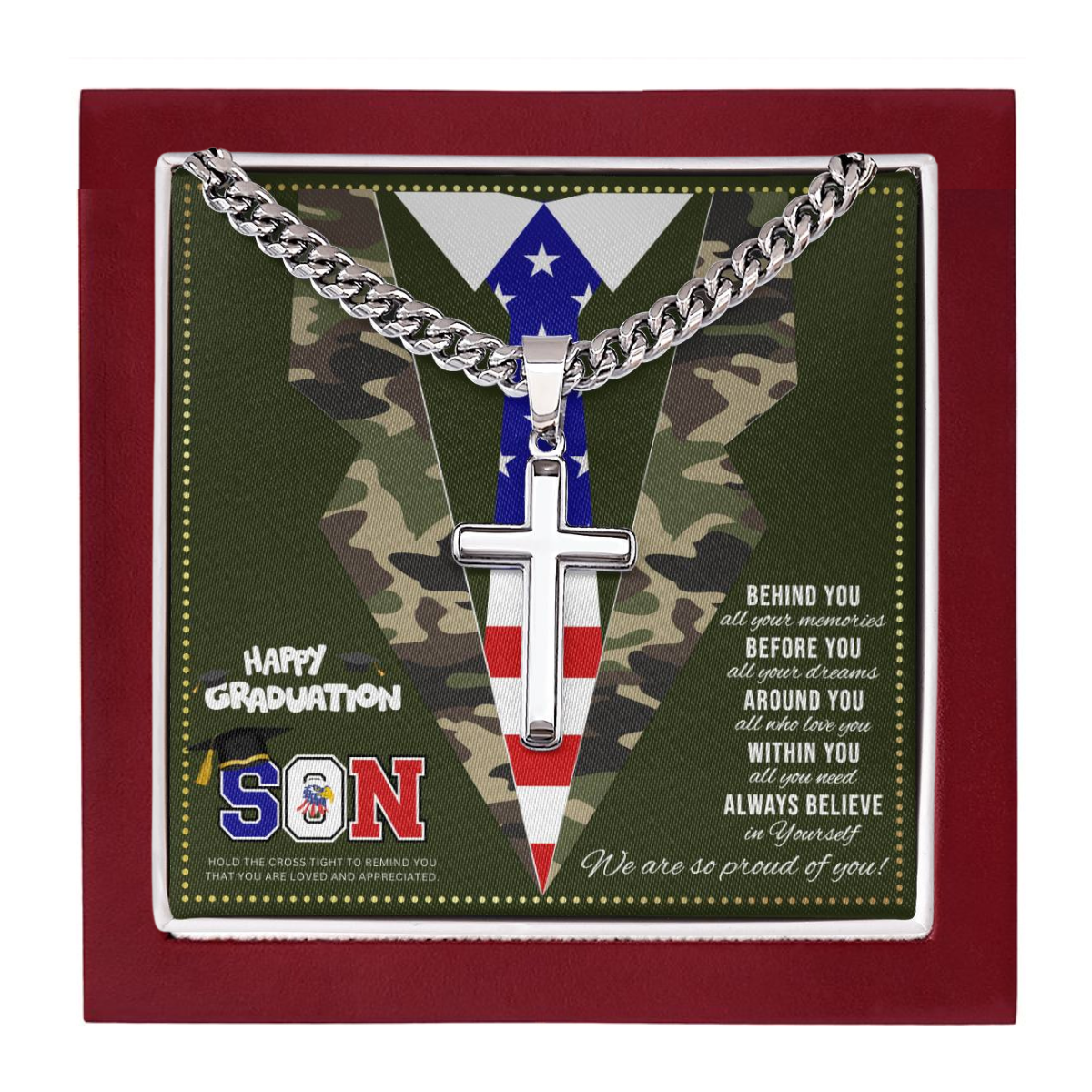 JGF Jewelry Gifts for Family  Army Graduation Gifts For Him 2024