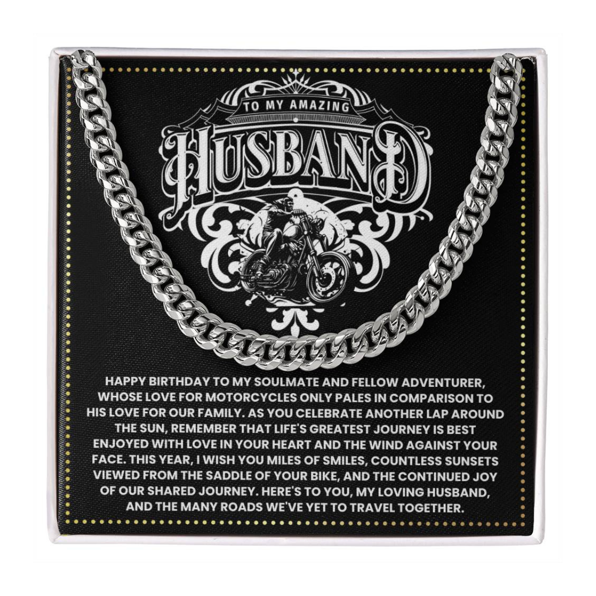 JGF Jewelry Gifts for Family Motorbike Husband Gifts 50 Years Old For Men