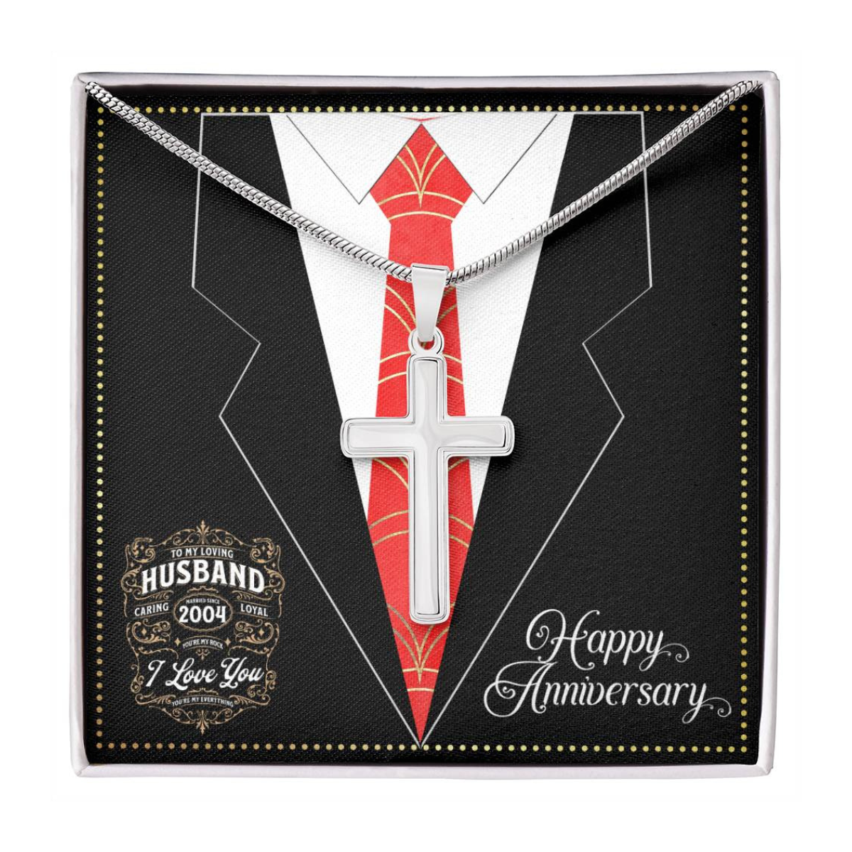 JGF Jewelry Gifts for Family Married Since 2004 Wedding Anniversary Card For Husband