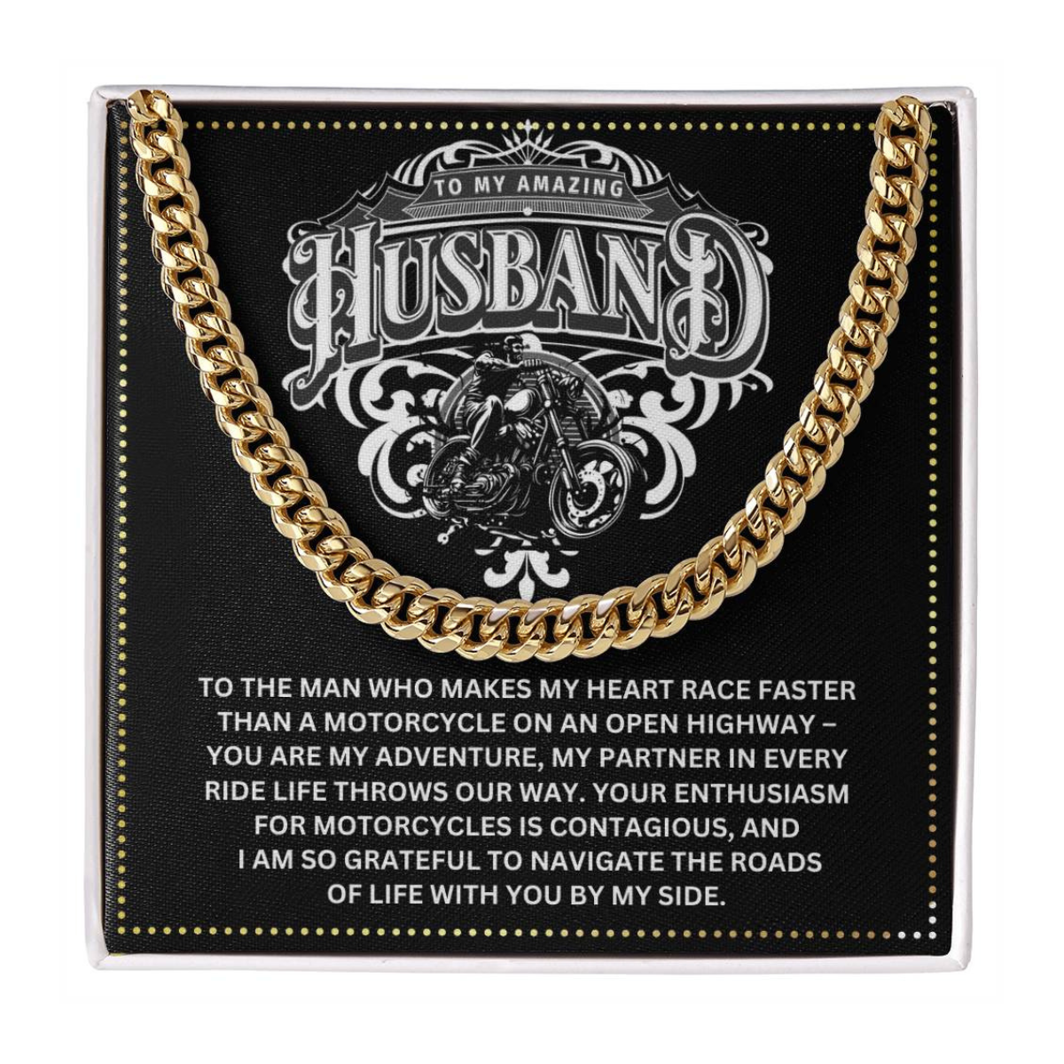 JGF Jewelry Gifts for Family Motorbike Husband Gifts 40 Year Old Birthday Gifts For Men