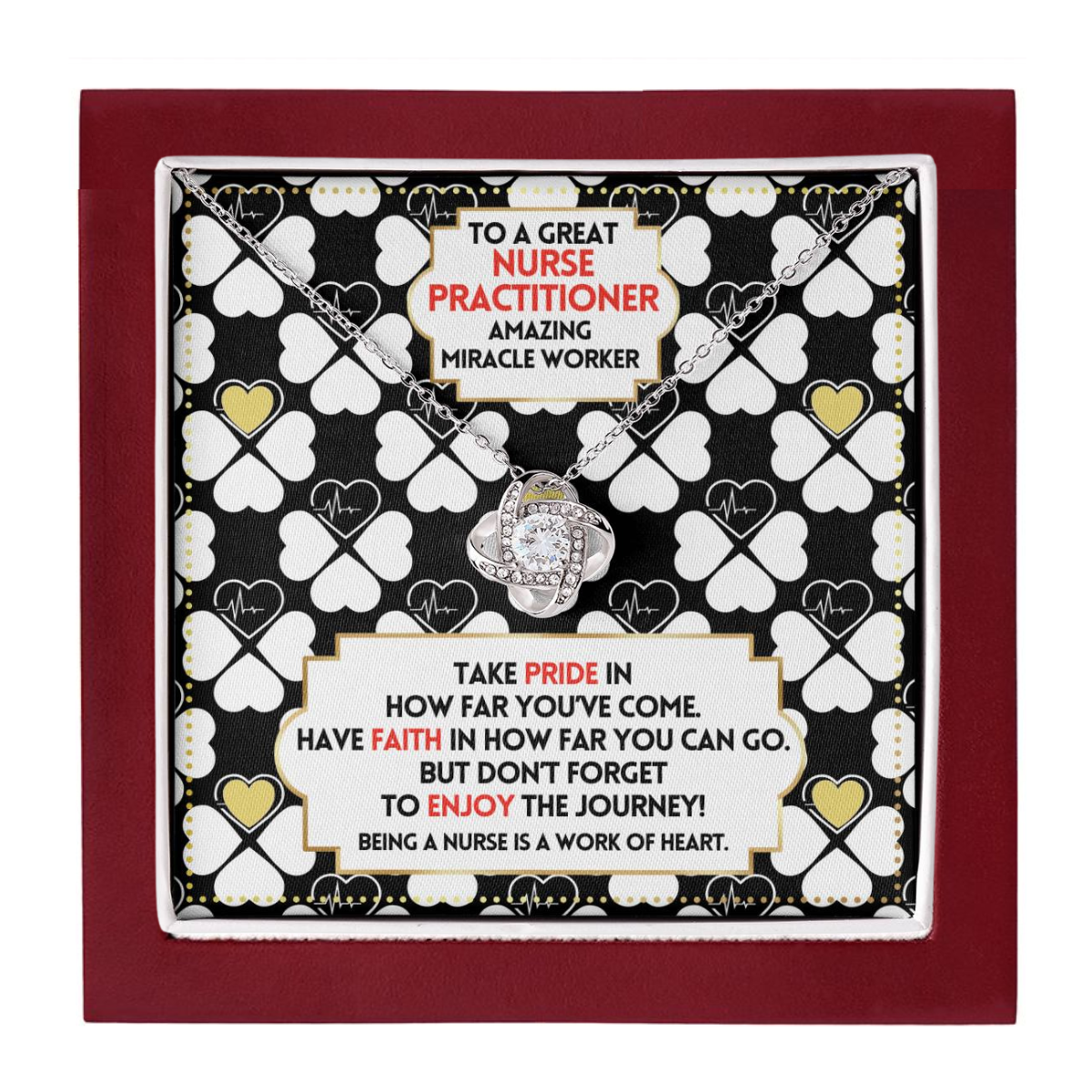 JGF Jewelry Gifts for Family Nurse Practitioner Thank You Gifts For Women