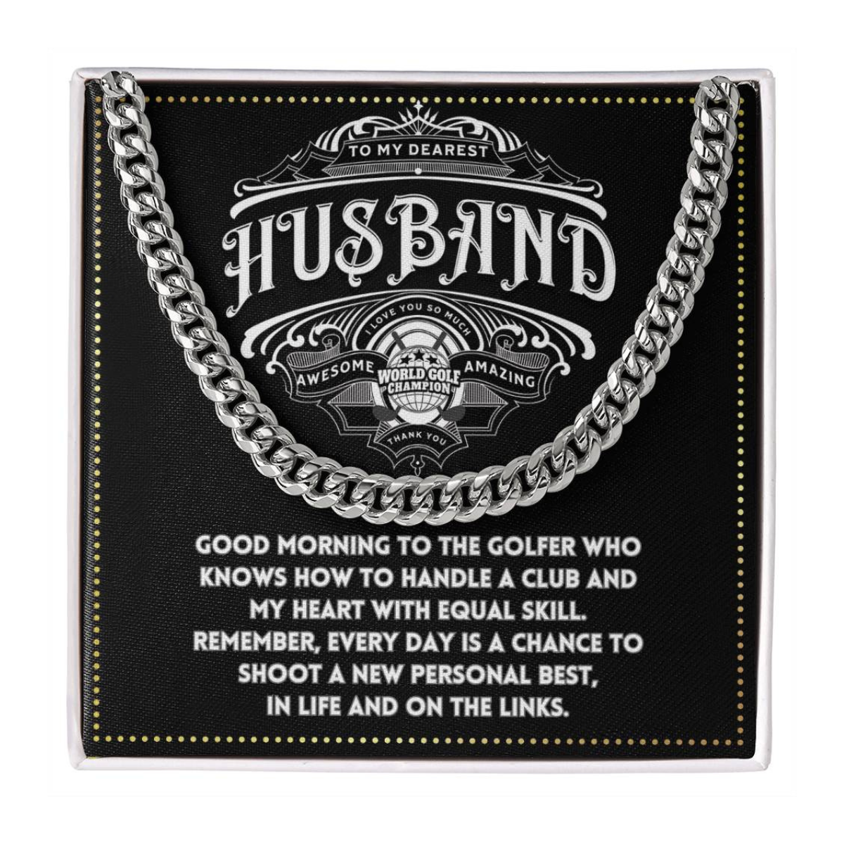 JGF Jewelry Gifts for Family Golfer Husband Gifts 50 Year Old Birthday