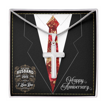 JGF Jewelry Gifts for Family Married Since 2015 Wedding Anniversary Card For Husband