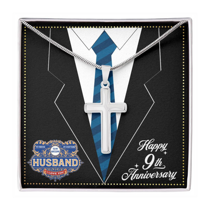 JGF Jewelry Gifts for Family 9 Year 9th Wedding Anniversary For Him Husband