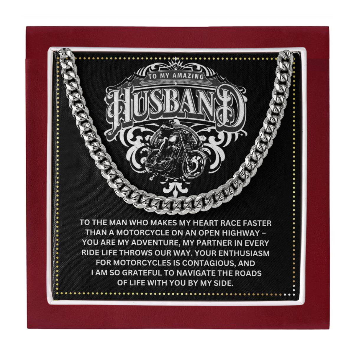 JGF Jewelry Gifts for Family Motorbike Husband Gifts 40 Year Old Birthday Gifts For Men