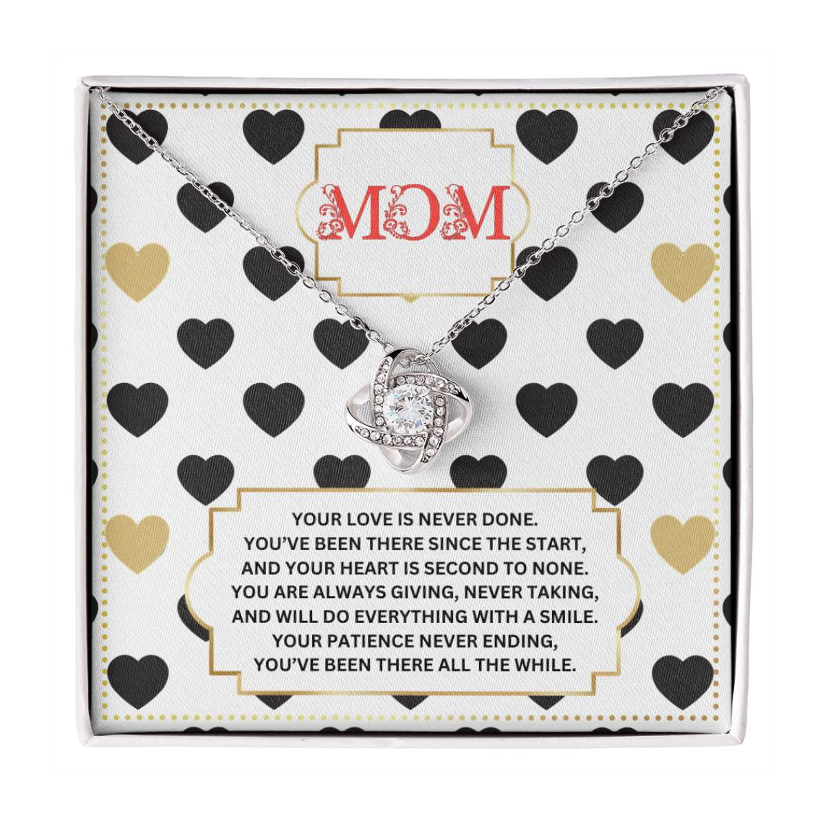 JGF Jewelry Gifts for Family Gifts For First Time Moms On Mother's Day Connected Hearts Necklace