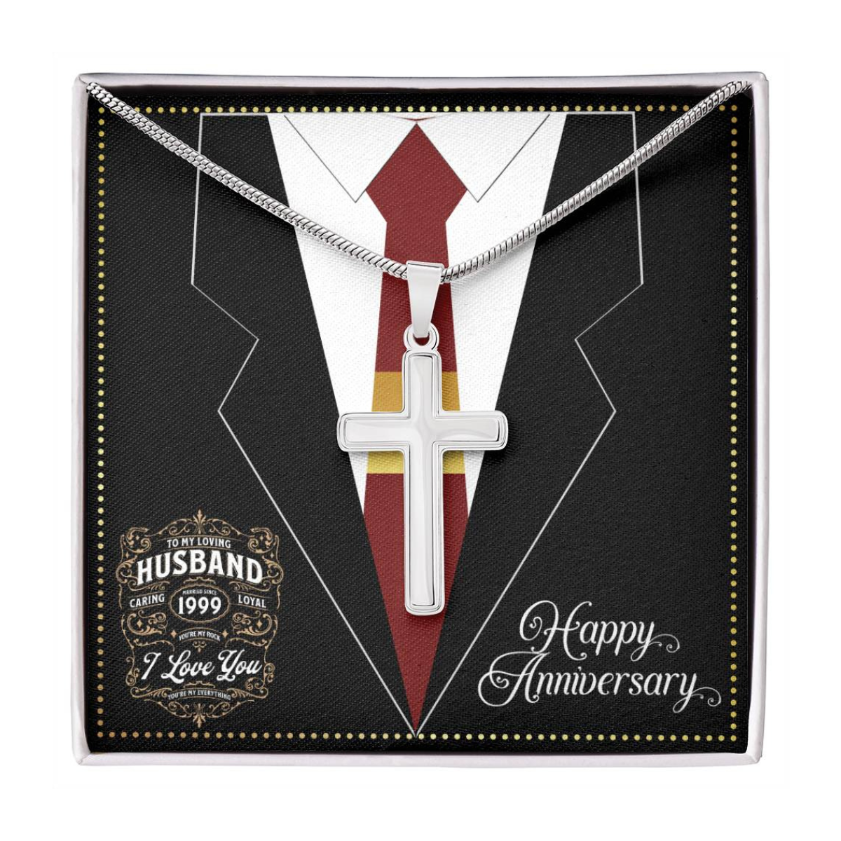 JGF Jewelry Gifts for Family Married Since 1999 Wedding Anniversary Card For Husband