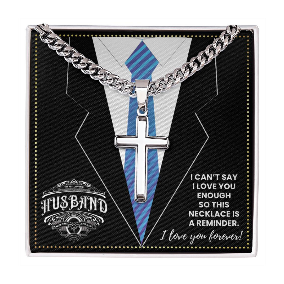 JGF Jewelry Gifts for Family 1st Anniversary Card For I Love My Husband