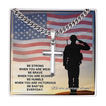 JGF Jewelry Gifts for Family Army Necklace For Men