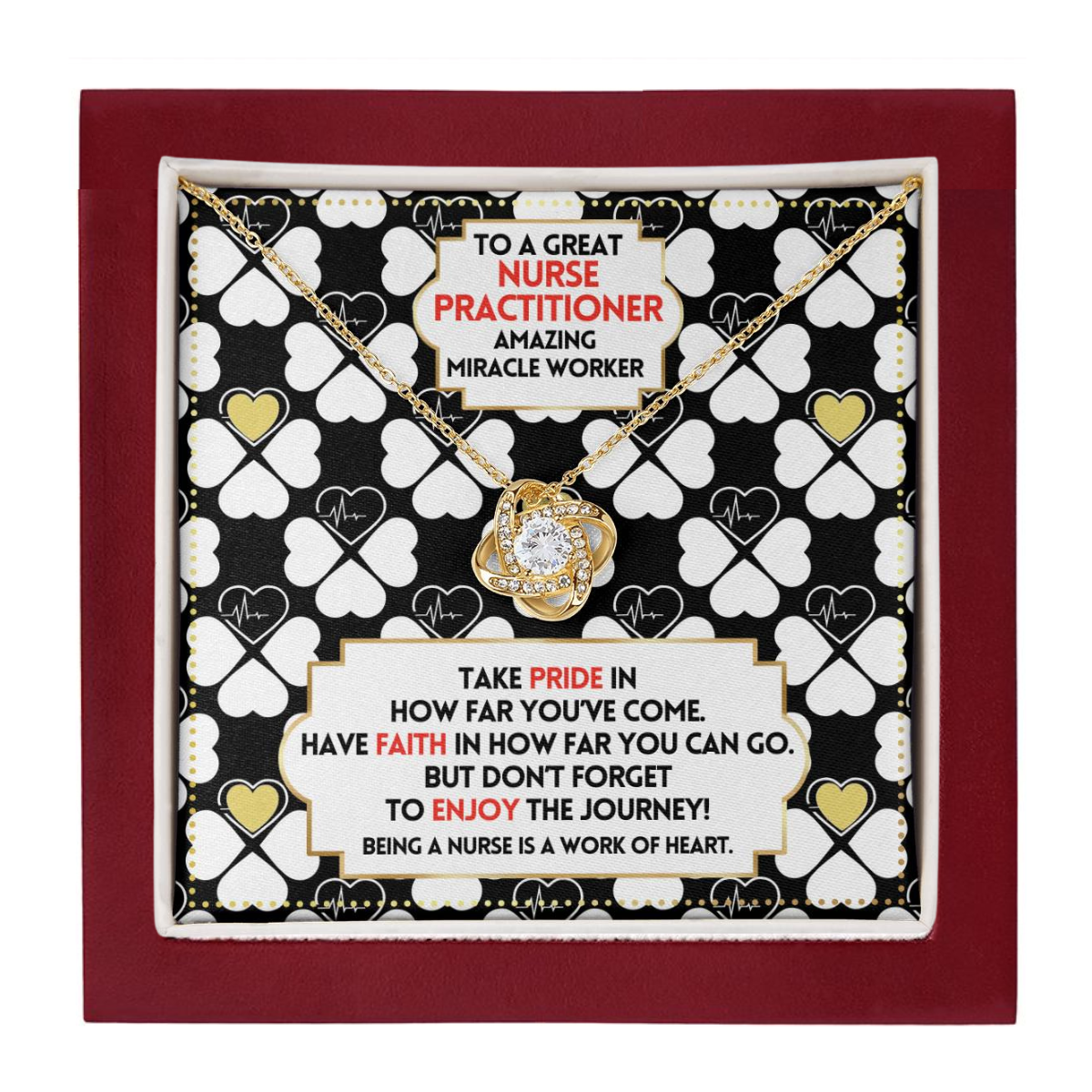 JGF Jewelry Gifts for Family Nurse Practitioner Thank You Gifts For Women