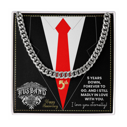 JGF Jewelry Gifts for Family 5th Anniversary For Husband Chain Necklace For Men