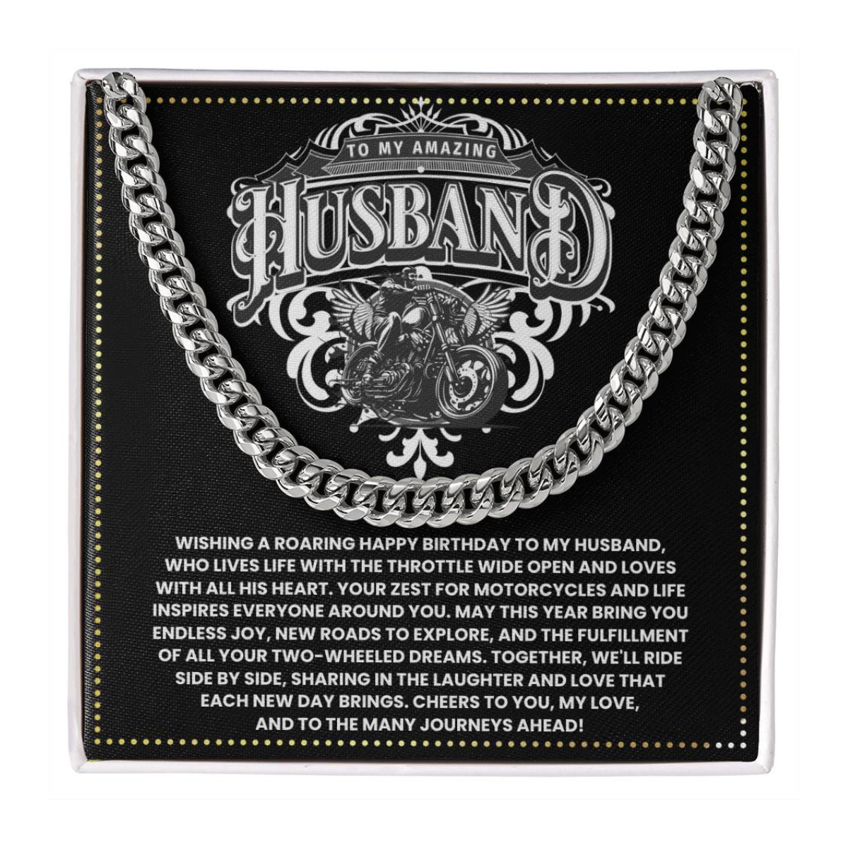 JGF Jewelry Gifts for Family Motorbike Husband Gifts 50 Year Old For Him