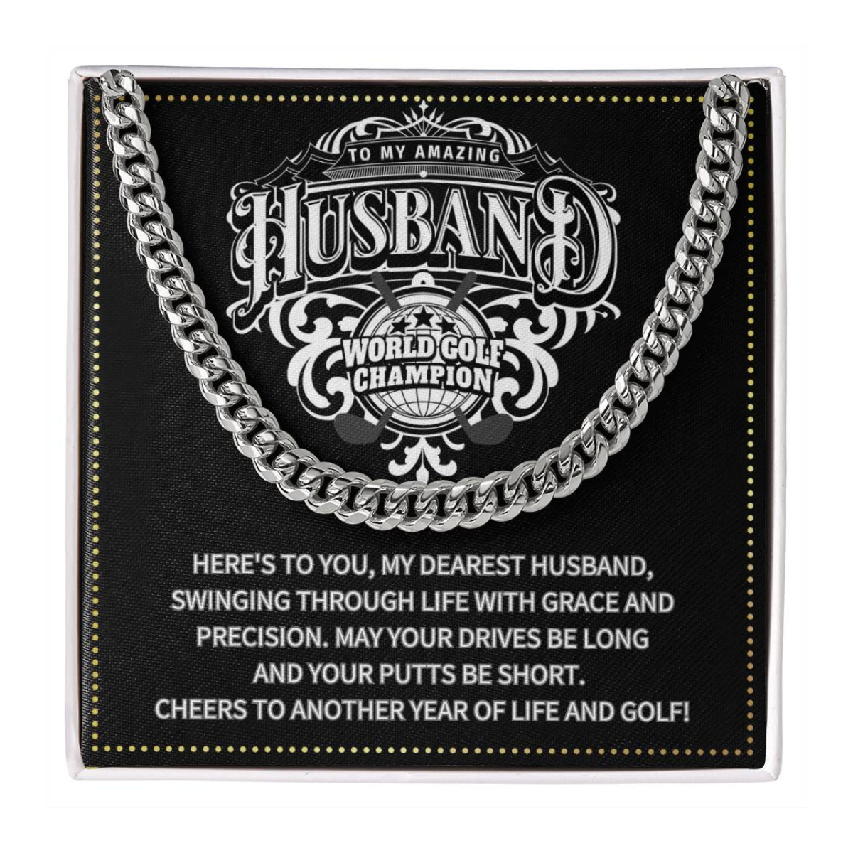 JGF Jewelry Gifts for Family Gifts For Men Anniversary Husband Golf