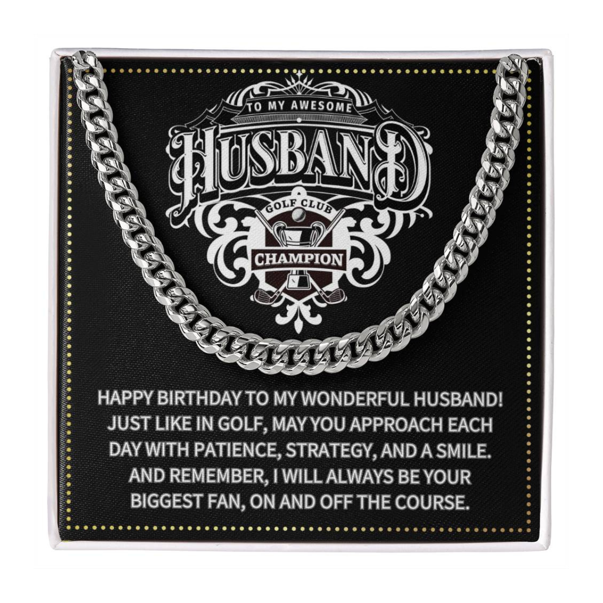 JGF Jewelry Gifts for Family Husband Golf Gifts 50 Year Old Birthday Ideas