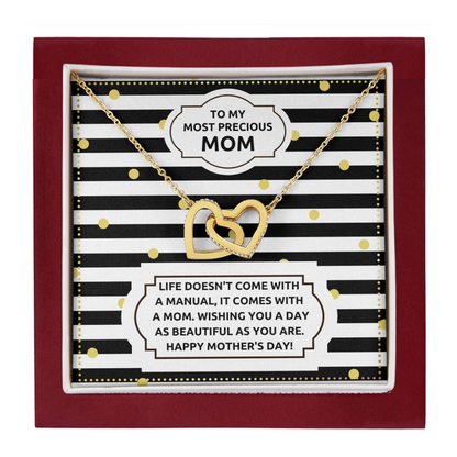 JGF Jewelry Gifts for Family Double Heart Pendant Necklace For Women