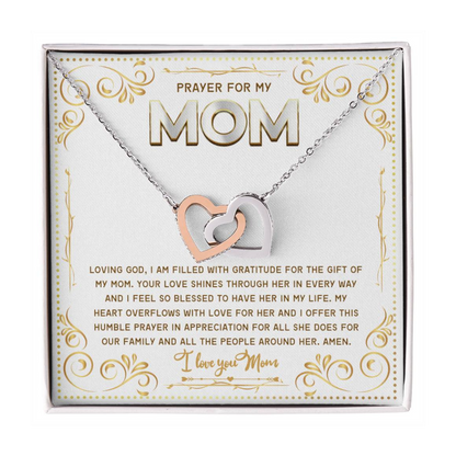 JGF Jewelry Gifts for Family Double Hearts Necklaces For Women