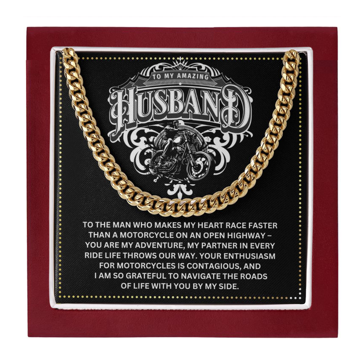 JGF Jewelry Gifts for Family Motorbike Husband Gifts 40 Year Old Birthday Gifts For Men