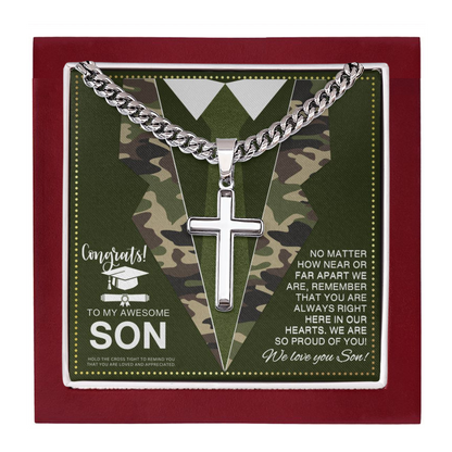 JGF Jewelry Gifts for Family Military Graduation Gifts for Him Son