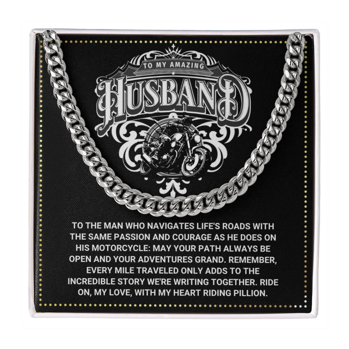 JGF Jewelry Gifts for Family Motorbike Husband Gifts 50 Year Old Birthday For Men