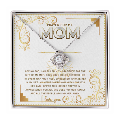 JGF Jewelry Gifts for Family Interlocking Heart Necklace Mothers Day Gift For First Time Mom