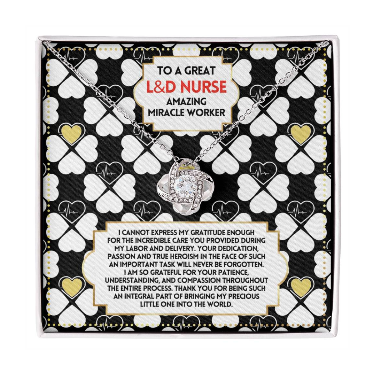 JGF Jewelry Gifts for Family Labor and Delivery Nurse Thank You Gifts