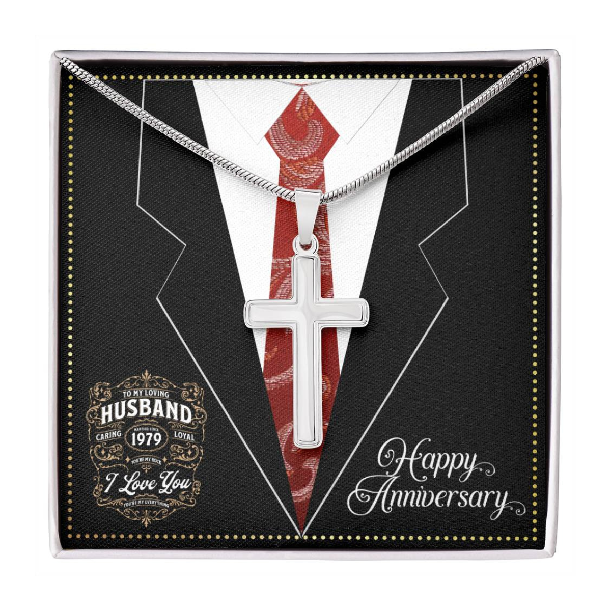 JGF Jewelry Gifts for Family Married Since 1979 Wedding Anniversary Card For Husband