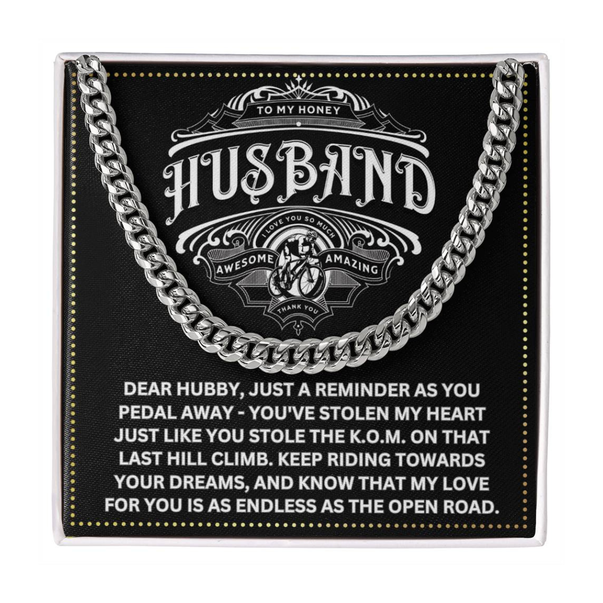 JGF Jewelry Gifts for Family Bicycle Husband Gifts 50th Birthday For Him