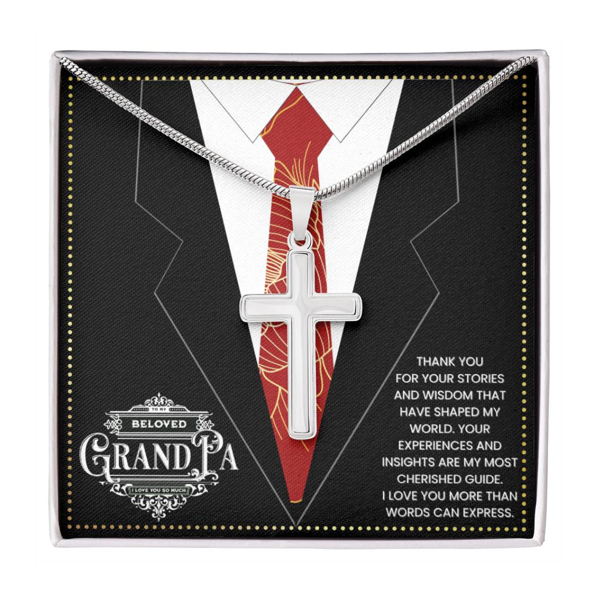 JGF Jewelry Gifts for Family I Love My Grandpa 1 Year Gifts For Grandpa Who Has Everything