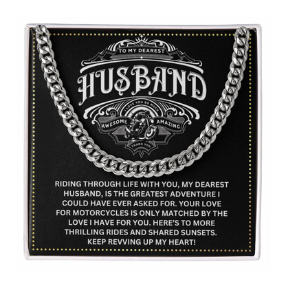 JGF Jewelry Gifts for Family My Husband Rides A Motorcycle Gifts For Him