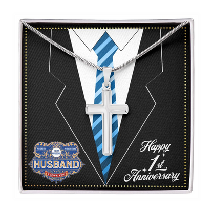 JGF Jewelry Gifts for Family 1 Year 1st Wedding Anniversary For Him Husband