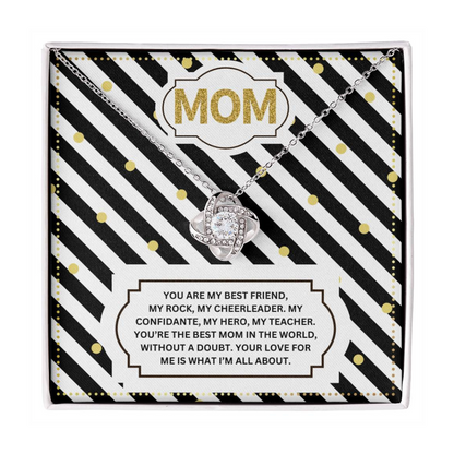 JGF Jewelry Gifts for Family I Love Mommy Love Knot Necklace For My Mom