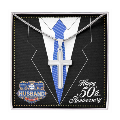 JGF Jewelry Gifts for Family 50 Year 50th Wedding Anniversary For Him Husband