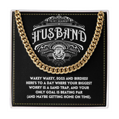 JGF Jewelry Gifts for Family To My Husband Cross Necklace For Him Golf Gift Ideas