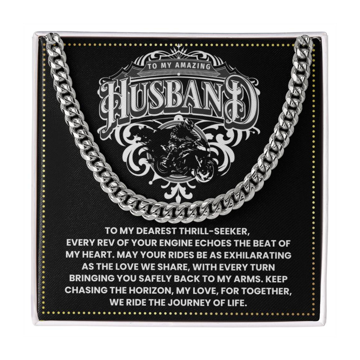 JGF Jewelry Gifts for Family Motorbike Husband Gifts 40 Year Old For Him