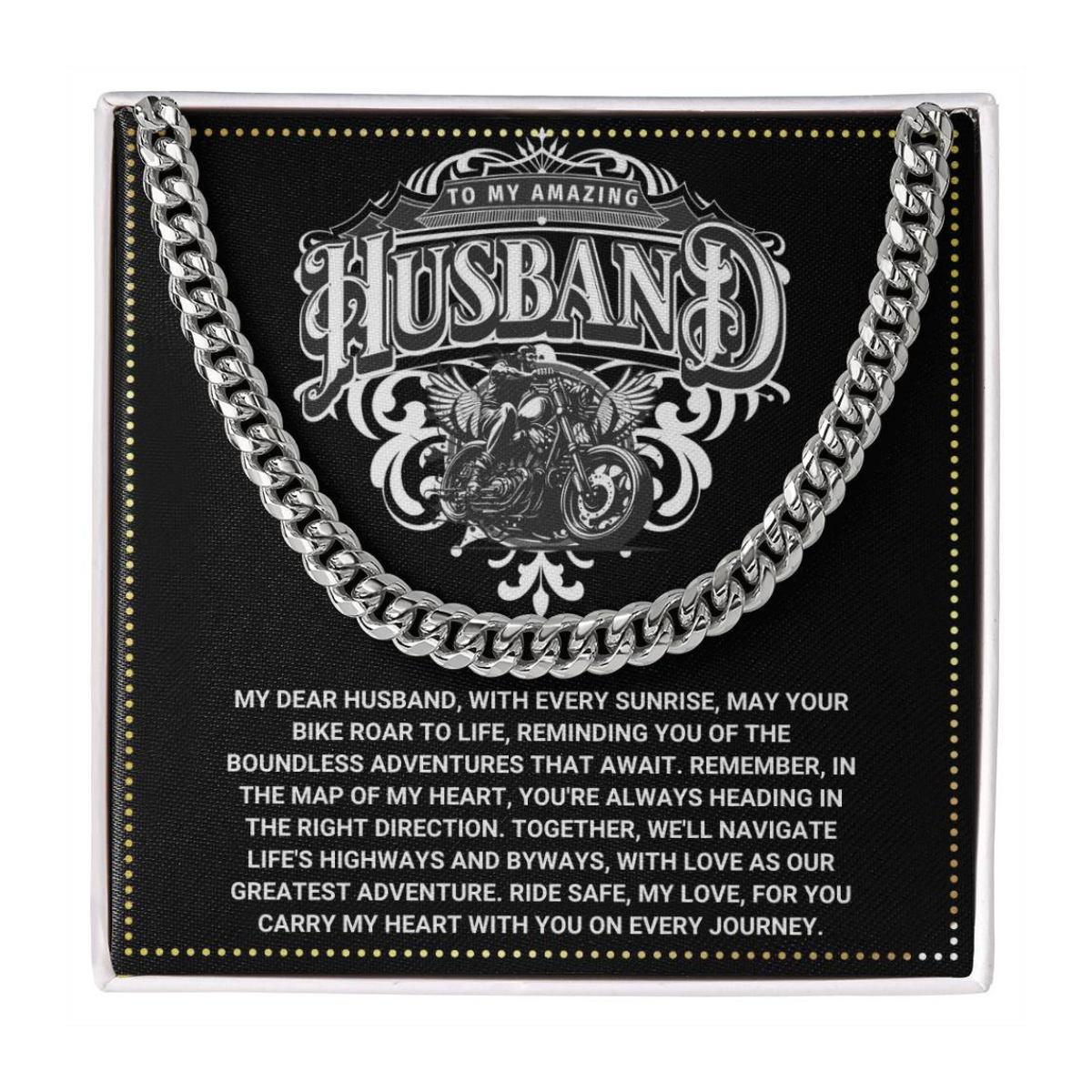 JGF Jewelry Gifts for Family Motorbike Husband Gifts 50th Birthday For Him