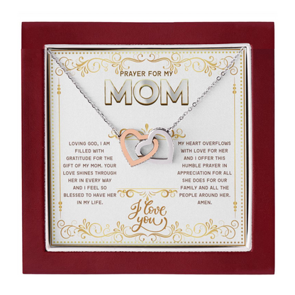 JGF Jewelry Gifts for Family Double Hearts Pendant Necklace For Women