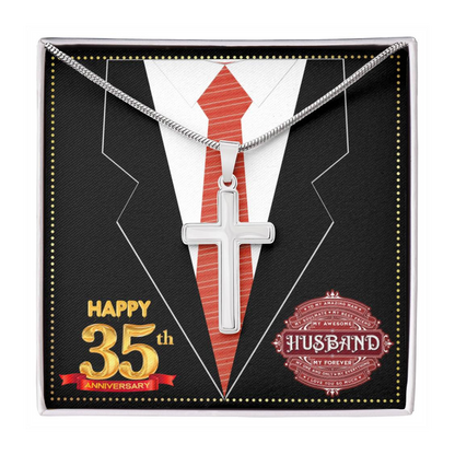 JGF Jewelry Gifts for Family 35th Anniversary Card For Men Him Husband