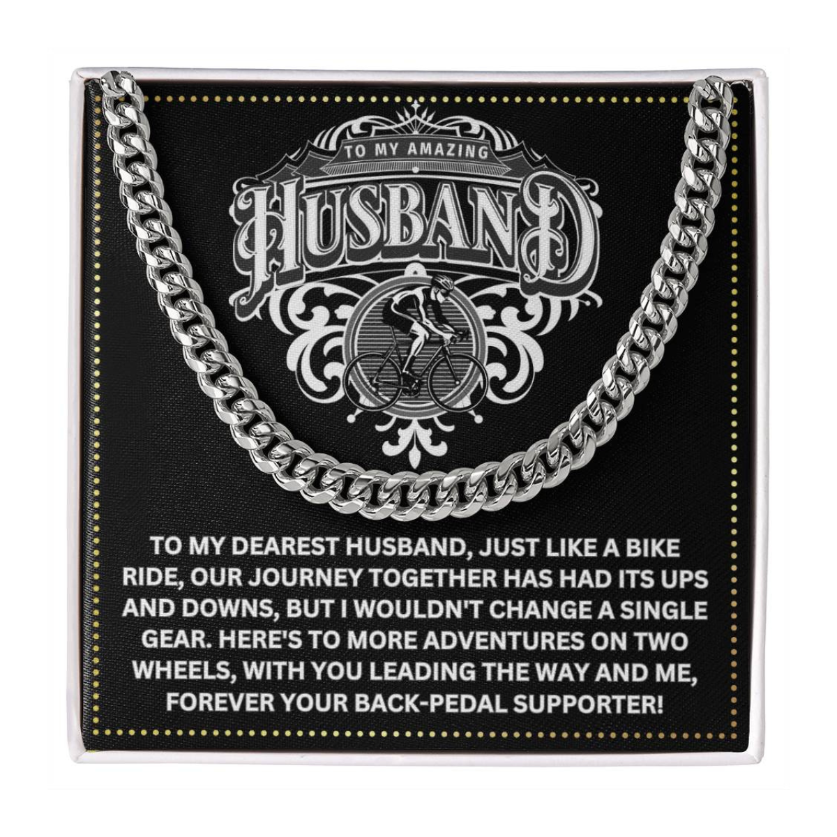 JGF Jewelry Gifts for Family Birthday Cyclist Husband Gifts From Wife For Men