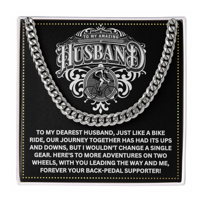 JGF Jewelry Gifts for Family Birthday Cyclist Husband Gifts From Wife For Men