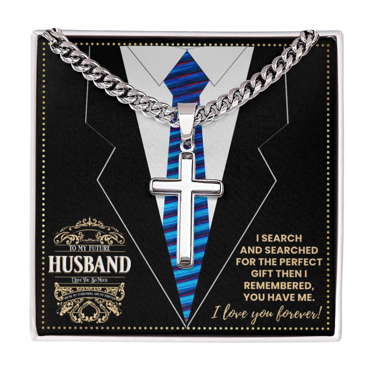JGF Jewelry Gifts for Family To My Future Husband Message Card